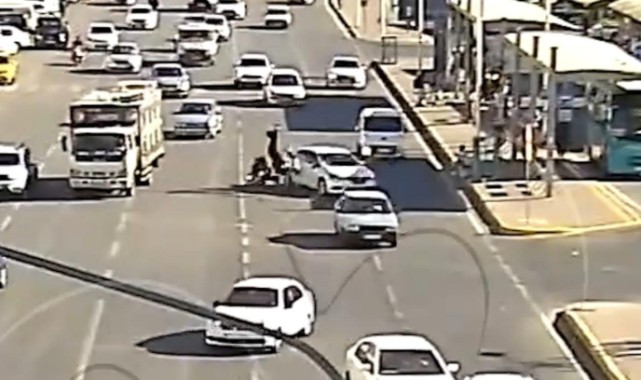 Şanlıurfa’da kaza anları kamerada