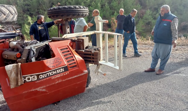 Traktörün altında kalan sürücü ağır yaralandı