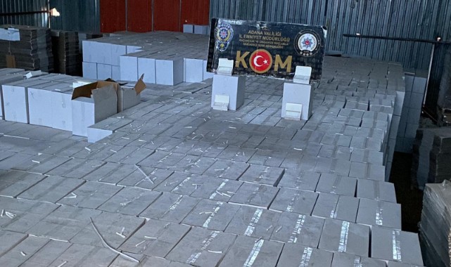 132 milyon 250 bin adet kaçak makaron ele geçirildi