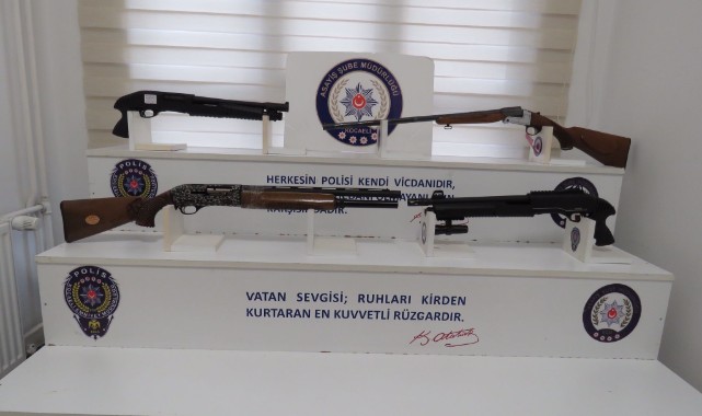 32 adet silah ele geçirildi