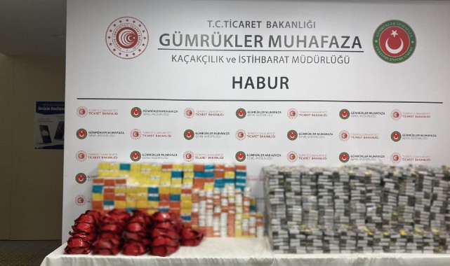Sınır Kapısı’nda kaçak sigara operasyonu