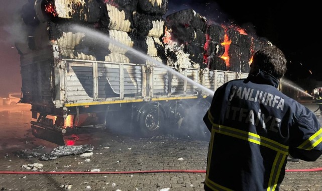 Yüz binlerce liralık pamuk kül oldu