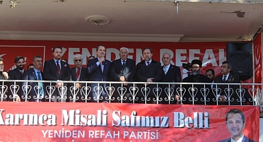 Erbakan Şanlıurfa’da balkon konuşması yaptı