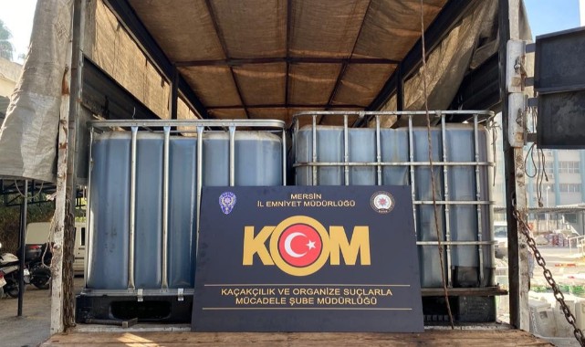 Mersin'de 14 bin litre kaçak akaryakıt ele geçirildi