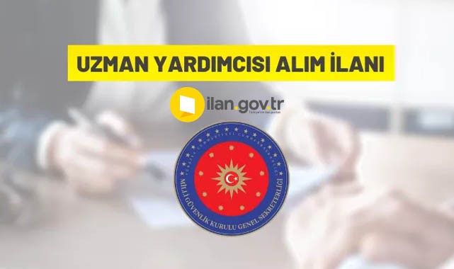 Milli Güvenlik Kurulu Genel Sekreterliği, Uzman Yardımcısı alacak