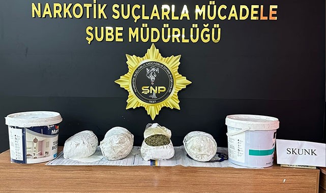 Şanlıurfa'da boya kutuları içinde uyuşturucu çıktı!
