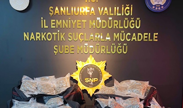 Şanlıurfa’da uyuşturucuya ağır darbe; 109 kilo ele geçirildi
