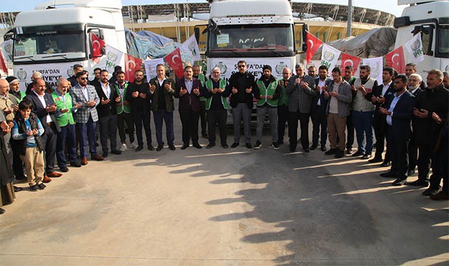 Şanlıurfa'dan Suriye'ye insani yardım gönderildi!
