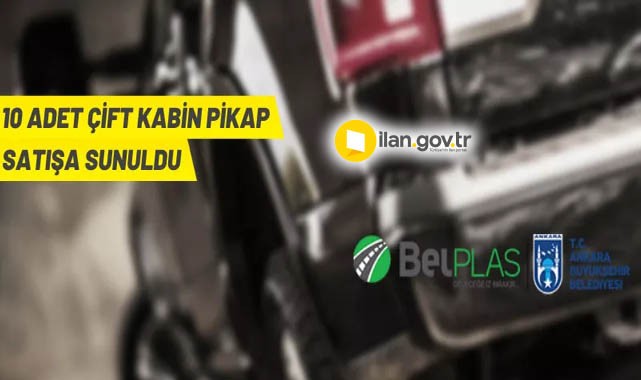 BELPLAS 10 adet çift kabin pickup aracı satışa sunuyor