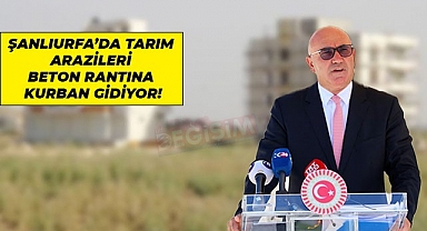 Betonlaşan Şanlıurfa’nın tarım arazileri için araştırma önergesi!