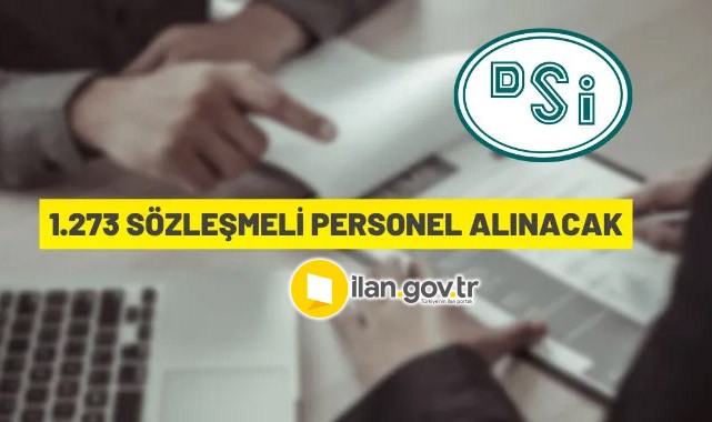 DSİ 1273 Sözleşmeli Personel alacak