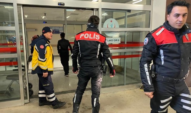 Kendine zarar veren şahıs hastaneye kaldırıldı