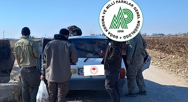 Şanlıurfa'da kaçak avlanan 5 kişiye ceza!