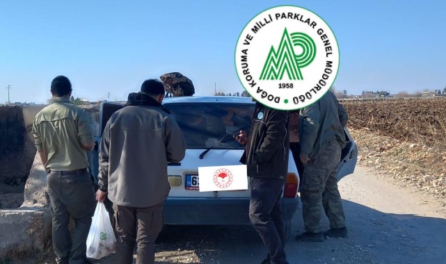 Şanlıurfa'da kaçak avlanan 5 kişiye ceza!