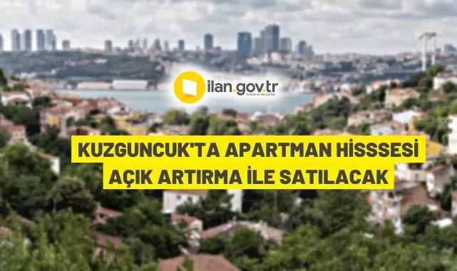 Üsküdar Kuzguncuk'ta Boğaz'a cepheli apartmanın 1/4 hissesi satışa çıktı