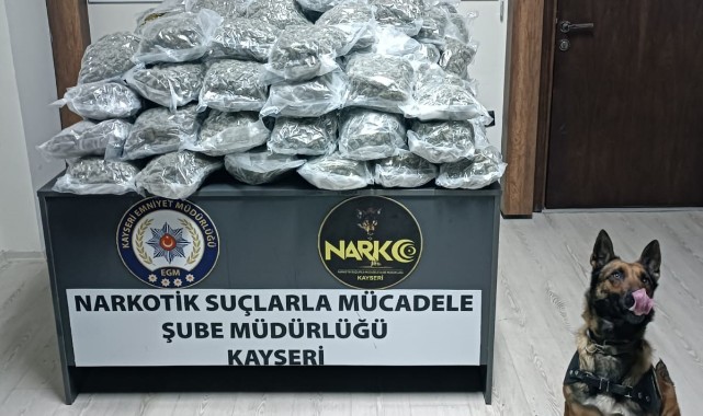 116 kilo uyuşturucu Kayseri'ye sokulamadan ele geçirildi