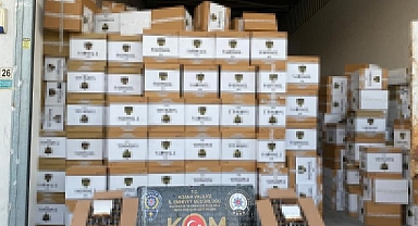 40 milyon makaron ile 8 milyon adet sigara ele geçirildi