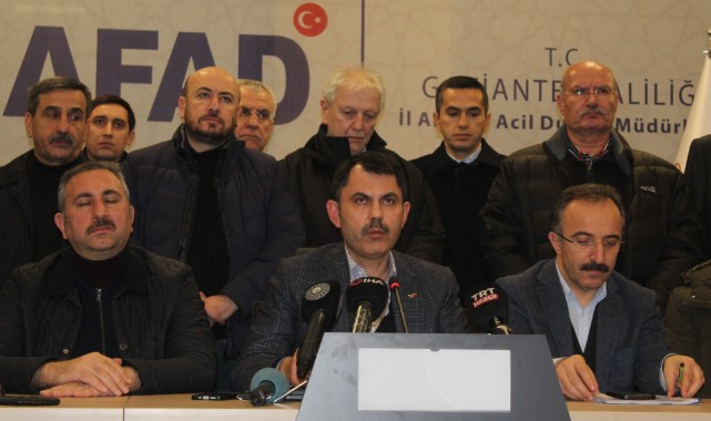 Bakan Kurum; "Gaziantep’te toplam ölü sayısı 3 bin 273”