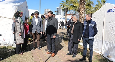 HÜDA PAR'dan Şanlıurfalı depremzedelere ziyaret