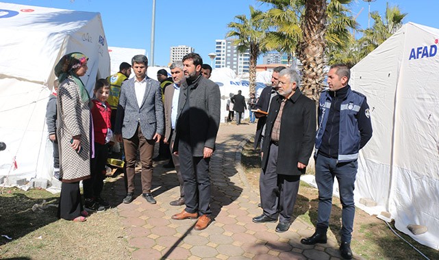 HÜDA PAR'dan Şanlıurfalı depremzedelere ziyaret