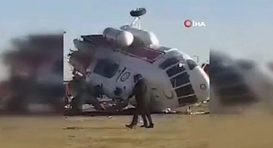 İran'da helikopter düştü! 1'i ağır 15 yaralı
