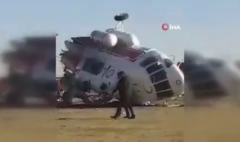 İran'da helikopter düştü! 1'i ağır 15 yaralı
