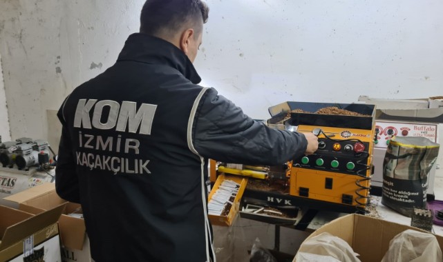 Kaçak sigara imalathanelerine şok baskın