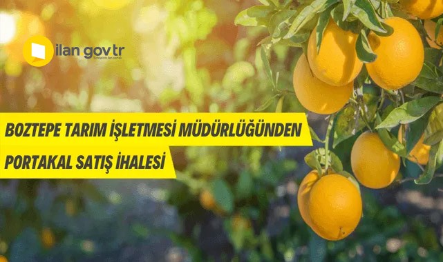 Portakal Satış İhalesi İlanı