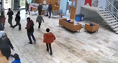 Şanlıurfa'da deprem anında havuzdaki suyun dalgalanması