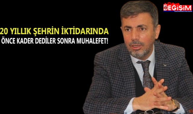 Ak Parti Urfa İl Başkanı topu muhalefete attı!
