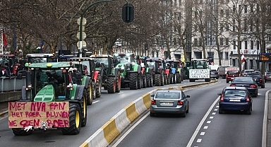 Çiftçilerden traktörlü protesto