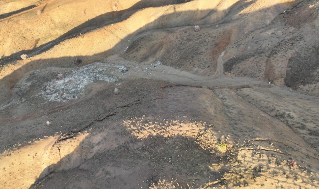 Deprem sonrası Berit dağındaki ürküten görüntü