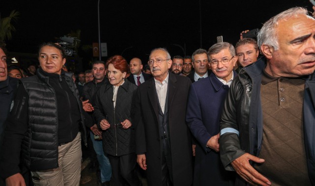Kılıçdaroğlu, Akşener ve Davutoğlu Urfa'da sel felaketini inceledi