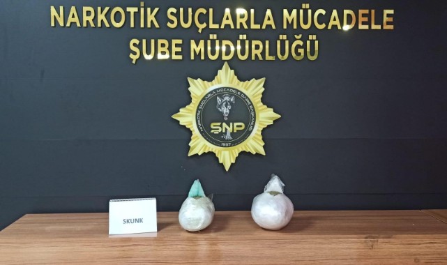 Şanlıurfa'da durdurulan otobüste uyuşturucu çıktı