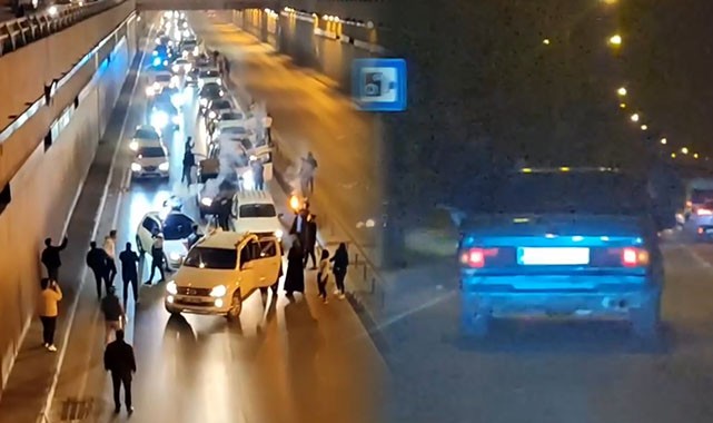 Asker uğurlamasında tehlikeli hareketler!