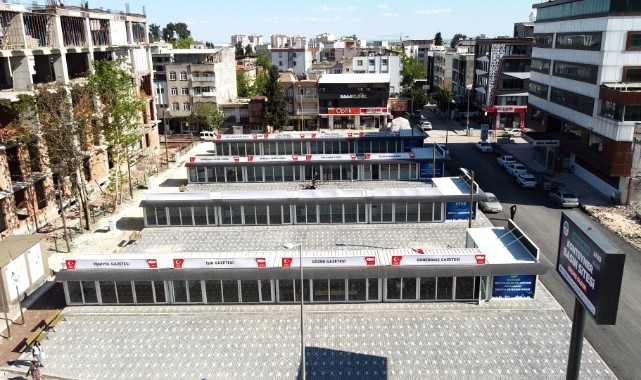 Depremden etkilenen Adıyaman’da medya ve basın sitesi kuruldu