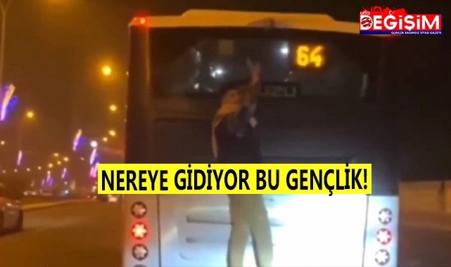 Hem canını, hem trafiği tehlikeye attı!