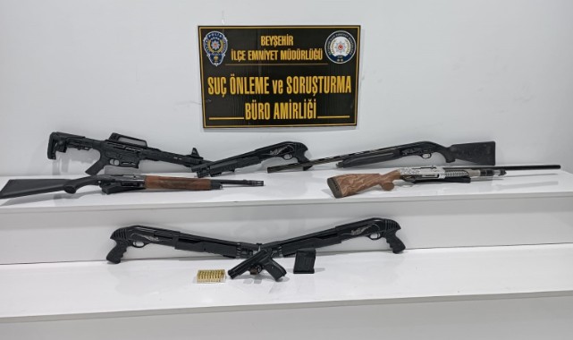 Kaçak silah operasyonu; 1 gözaltı