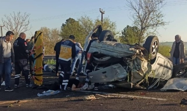 Kontrolünü kaybeden otomobil takla attı: 1’i ağır 3 yaralı