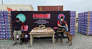 Muz yüklü konteynerda 97 kilo 500 gram kokain ele geçirildi