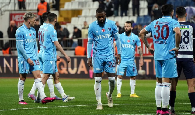 Trabzonspor’da düşüş sürüyor