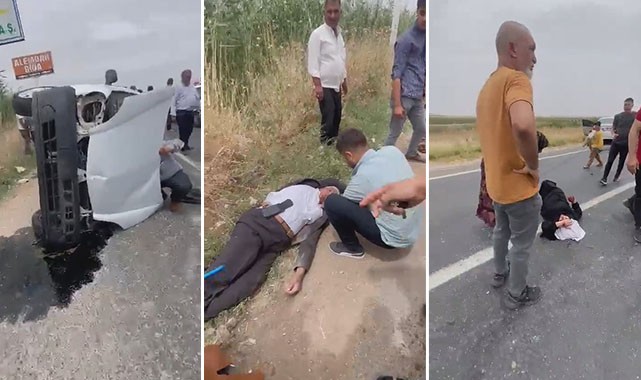 Akçakale yolunda feci kaza! Yaralılar var