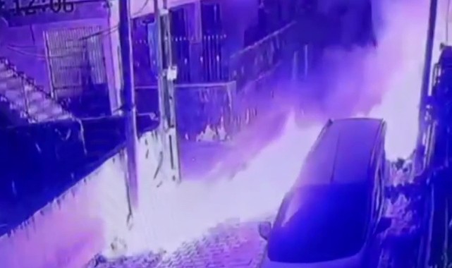 Alacağını alamadı evin önüne bomba attı!
