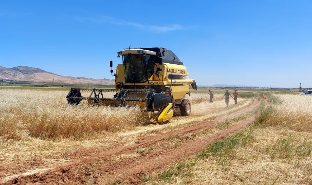 İlk arpa hasadında verim artışı çiftçinin yüzünü güldürdü