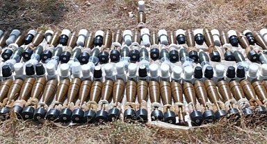  PKK'lı teröristlere ait  mühimmat ele geçirildi!