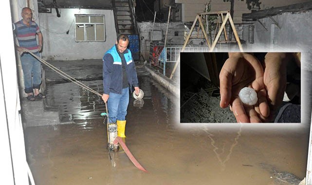 Şanlıurfa'da ceviz büyüklüğünde dolu yağışı hayatı felç etti!