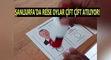 Şanlıurfa'da Erdoğan'a çift oy atılıyor iddiası