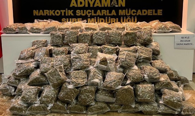 Tırda 108 kilogram uyuşturucu ele geçirildi