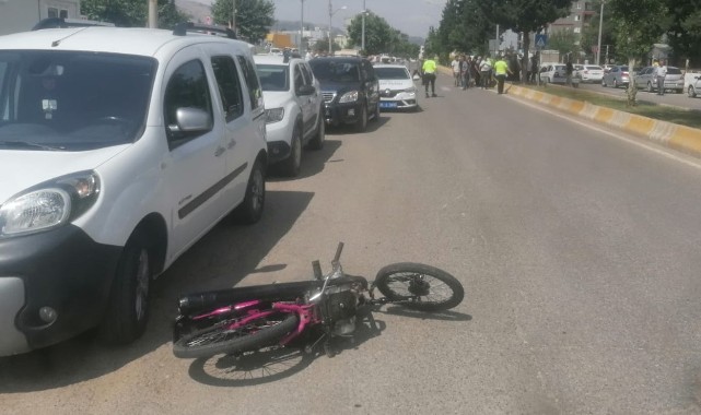 Adıyaman'da motosiklet polise çarptı