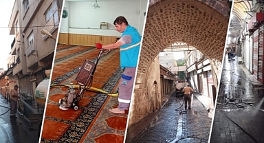 Eyyübiye'de bayram öncesi sokaklar temizlendi!